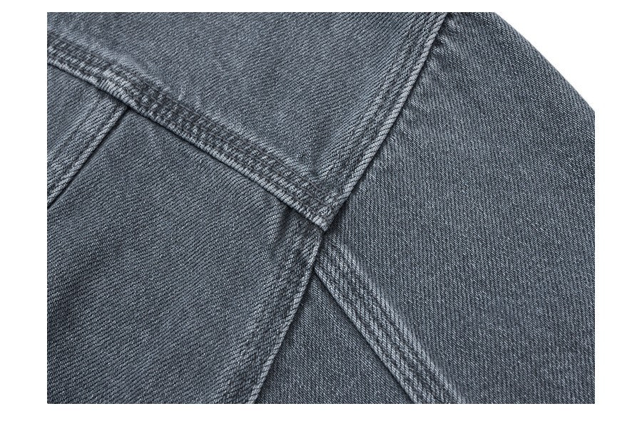 SIMWOOD 2025 Autumn New Oversize Denim Jackets Men 12oz Washed Classical Denim Coats