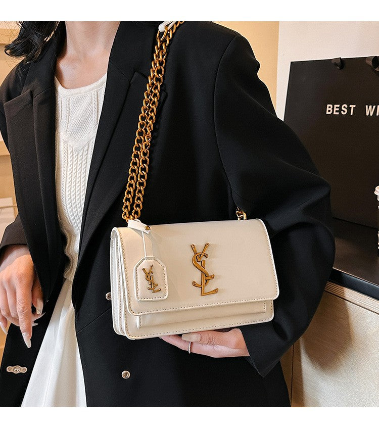 High quality women's bag crossbody bag large capacity texture single shoulder small square bag chain commuting phone bag