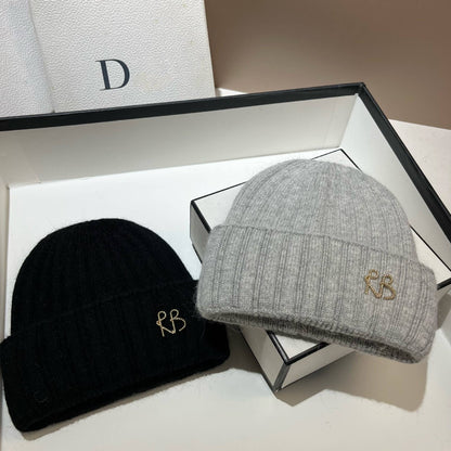 Women Ribbed Stretch Knit Beanie Soft Slouchy Wool Hat Extreme Cold Weather Warm Ear Protection Winter Fashion Cap