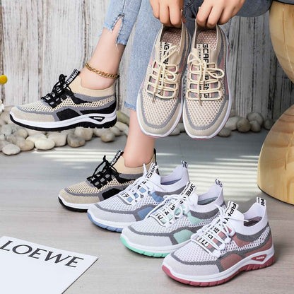 Women Sneakers 2025 New Spring Autumn Brand Luxury Vulcanize Shoes Casual Footwear Zapatillas Mujer Light Flat Breathable Shoes