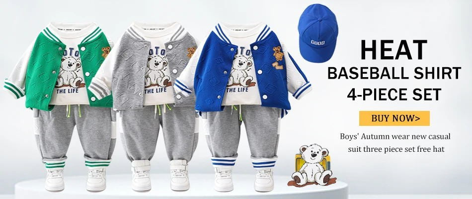 Baby boy clothes corduroy zipper long sleeved casual sports two-piece set for 0-5 year old fashionable girls with top and pants
