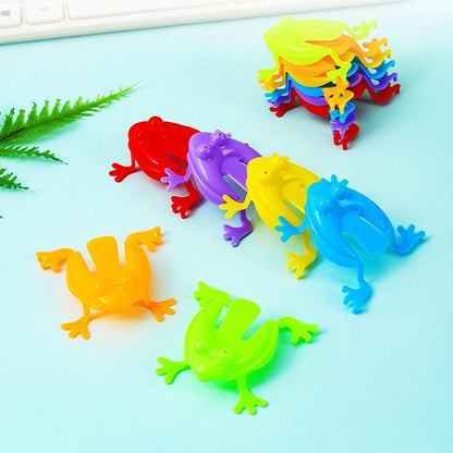 30 Pcs Mini Candy Color Leap Frog Bounce Fidget Toys for Kids Classic Stress Reliever Christmas Party Favors And Prizes