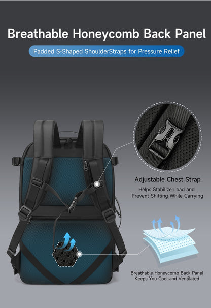 Tigernu Vacuum Backpacks Men Expandable Bags 17inch Laptop Backpack Bags Male Travel Backpacks Large Capacity Backpack Women Bag