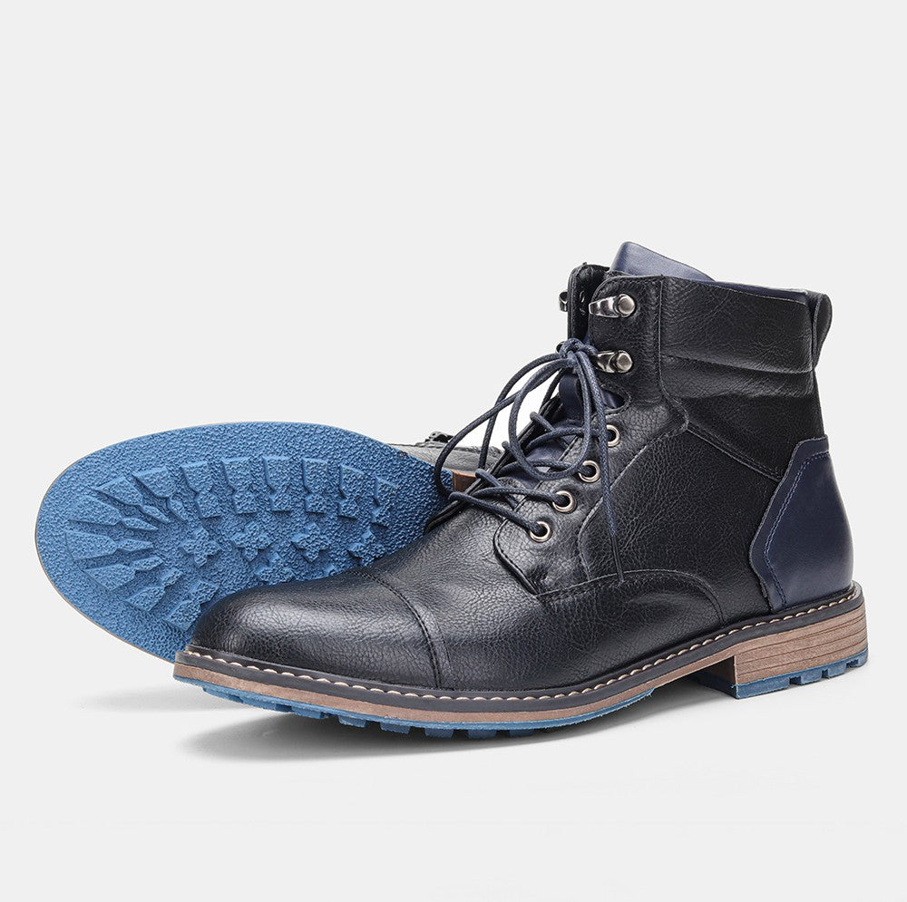 Botas Masculinas de Cano Curto Tamanho 39-45 Botas de Couro Masculinas Marca #AL605