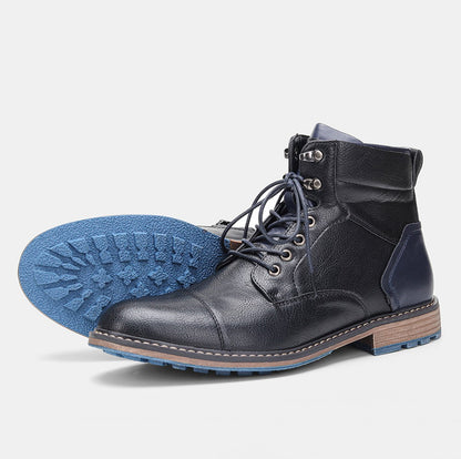 Botas Masculinas de Cano Curto Tamanho 39-45 Botas de Couro Masculinas Marca #AL605