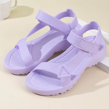 Womens Sandals Fashion Trend Anti-slip Wear-resistant Lightweoght EVA Flat Sandals for Women Outdoor Beach Shoes for Women