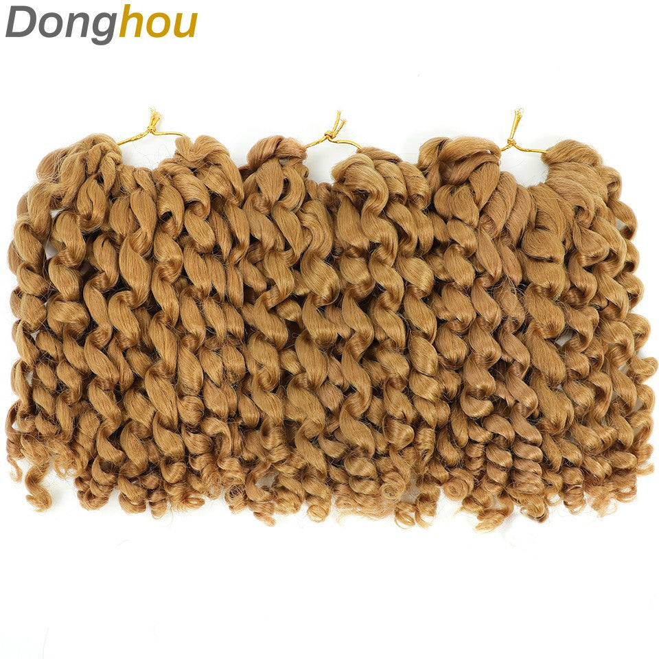 1-4 Pacotes 2X Ringlet Wand Curl Jamaican Bounce 8 polegadas Sintético Wand Curl Twist Braids Hair Crochet Cabelo Cacheado Extensões 20 Raízes