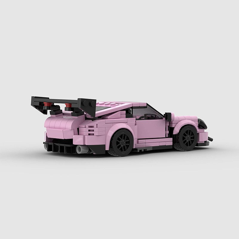 MOC Speed Sports Super Carro de Corrida Blocos de Montar DIY Tijolos Cidade Rally Técnico Grande Veículo de Corrida Presente de Natal Brinquedo