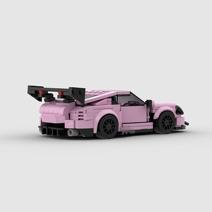 MOC Speed Sports Super Carro de Corrida Blocos de Montar DIY Tijolos Cidade Rally Técnico Grande Veículo de Corrida Presente de Natal Brinquedo