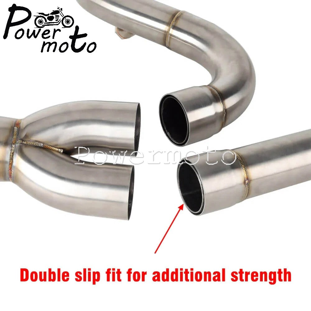 2-into-1 Full Systems Exhaust Motorcycle Complete Muffler For Harley  M8 Touring Road Glide CVO Street Electra Glide Road King