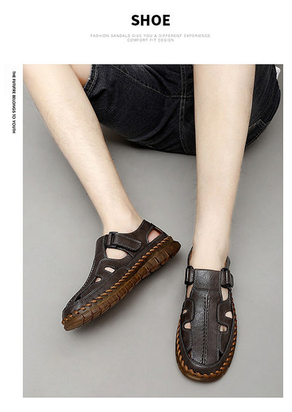 Handmade Men's Shoes Outdoor Shoe Men Casual Men Shoes Breathable Suede Leather Shoe Anti-Skid Walking Shoe Hot Sale Footwear