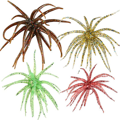 Water Gall Ball Bait Biomimetic Soft Insect Bait Floating Sea Urchin Soft TPE Bait Fake Bait Sea Fishing Black Pit Wild Fishing