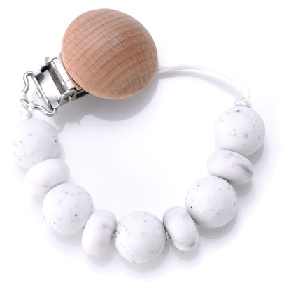 New Silicone Beads Dummy Clip Holder Soother Pacifier Clips Chain for Baby Teething Toys Chew Gifts Accessories BPA Free
