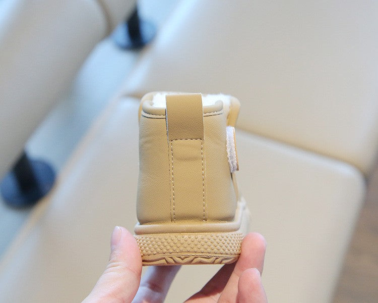 Autumn Winter Baby Boys Girls Snow Boots Children Outdoor Plush Shoes Anti-Slippery Infant Casual Shoes Waterproof Kids Boots