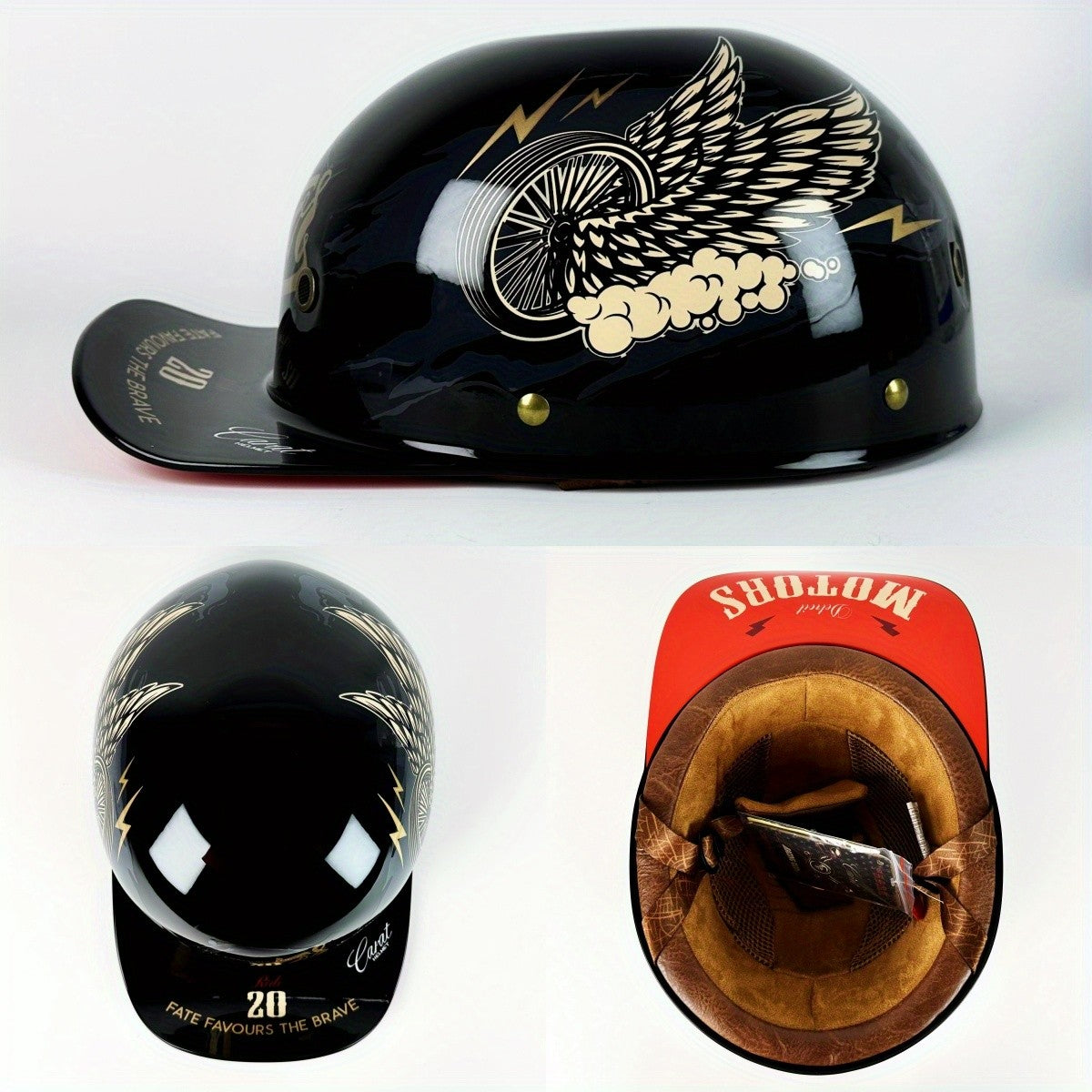 Capacete de Motocicleta Elétrica para Pilotagem de Locomotivas, Capacete Retrô Meio Capacete para Harley, Capacete Universal para Todas as Estações, Atacado de Capacetes