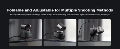 OBSBOT Tiny 2 Webcam 4K Voice Control PTZ, AI Tracking Multi-Mode & Auto Focus, Web Camera with 1/1.5" Sensor, Gesture Control,