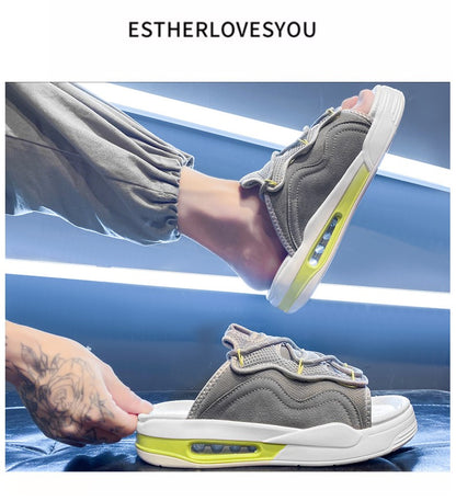 Hot Sale Men's Sandals Outdoor Thick Bottom Sports Casual Sandal for Men Summer Wear-resistant Mans Slipper Slip-on New Fashion