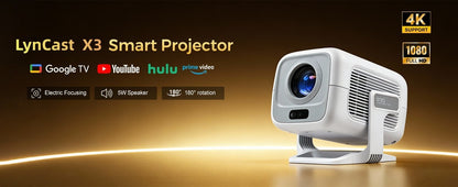 Upgrated HY300 Projector Native 1080P Support 4K 450ANSI Projector X3AQ Wifi6 & BT5.4 Android 11.0 System Beamer Portable Cinema