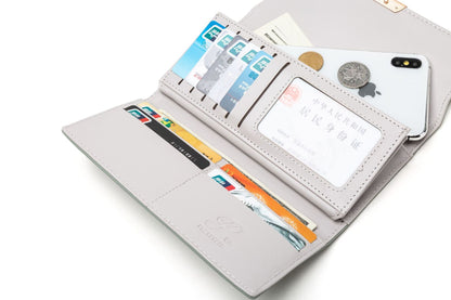 PU Fashion Long Women's Wallet Fashion Buckle New Handbag Large Capacity Fresh Wallet Wallet