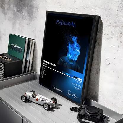 Rap D_Dave Album Painting Calligraphy Linen Canvas Poster Wall Prints for Living Room Bedroom Office Home Decoration