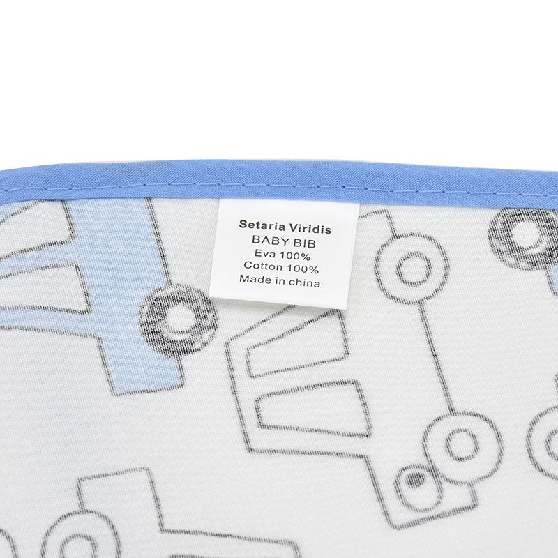 High Quality Cartoon Pattern EVA Waterproof Pocket Lunch Feeding Bibs Adjustable Baby Bibs Cute Child Baby Apron Kids Burp Cloth