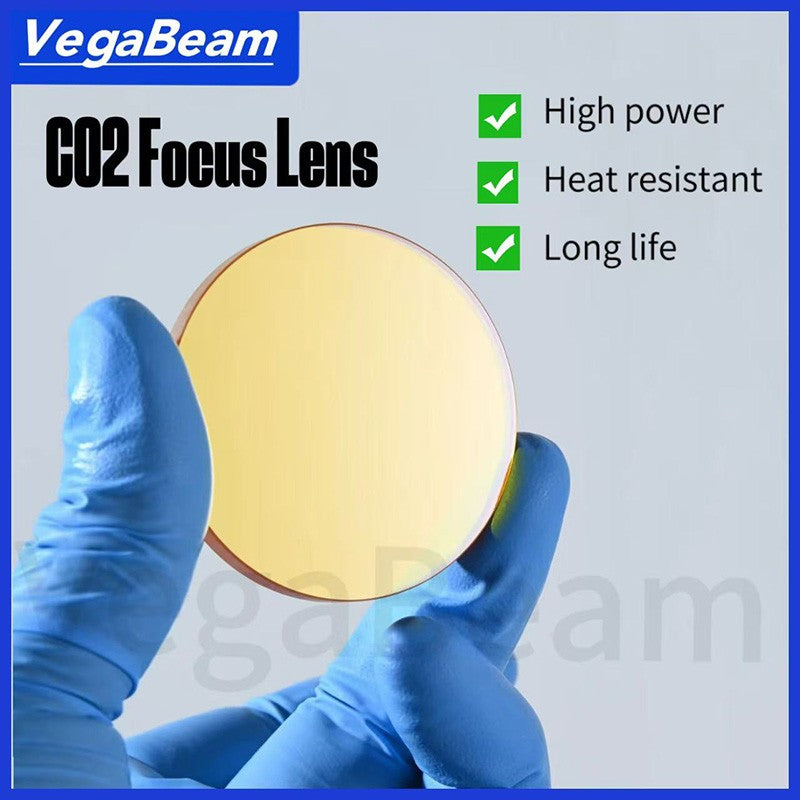 Lente de foco de CO2 ZnSe PVD para laser D20 D19 FL38.1/50.8/63.5/76.2mm 100W 150W 200W para máquina de gravação a laser de alta potência