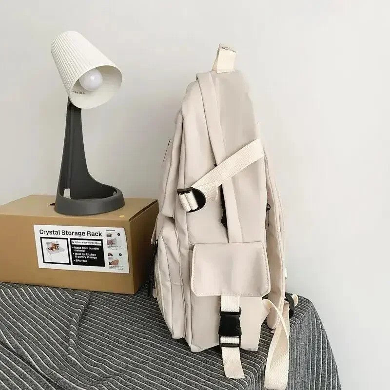 Men's and Women's Universal Nylon Backpack Large Capacity Casual Schoolbag Fashion Computer Backpack Daily Commuting