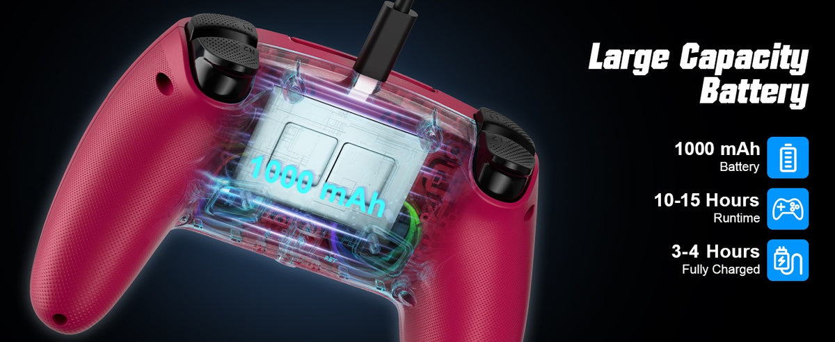 RGB Wireless Gamepad,For Playstation 5/PS5 Controller,With Turbo Dual Sense Vibrate Programming 3D Gaming Controller Console