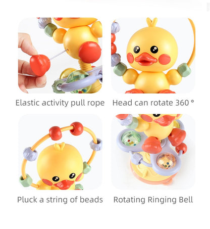 Baby High Chair Toy Rattles Set Fun Montessori Baby Dining Table Suction Cup Toys Early Development Fine Motor Skills Toy Gifts