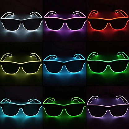 Led Luminous Glasses Bar Masquerade Concert Rave Goggles Rainbow Space Robot Futuristic Led DJ LIGHT Glasses Star Y2k Glasses