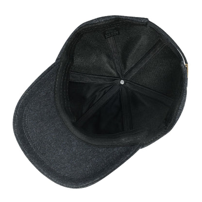 BOTVELA Men's Wool Tweed Baseball Cap Casual Style Soft Adjustable Unstructured Hat