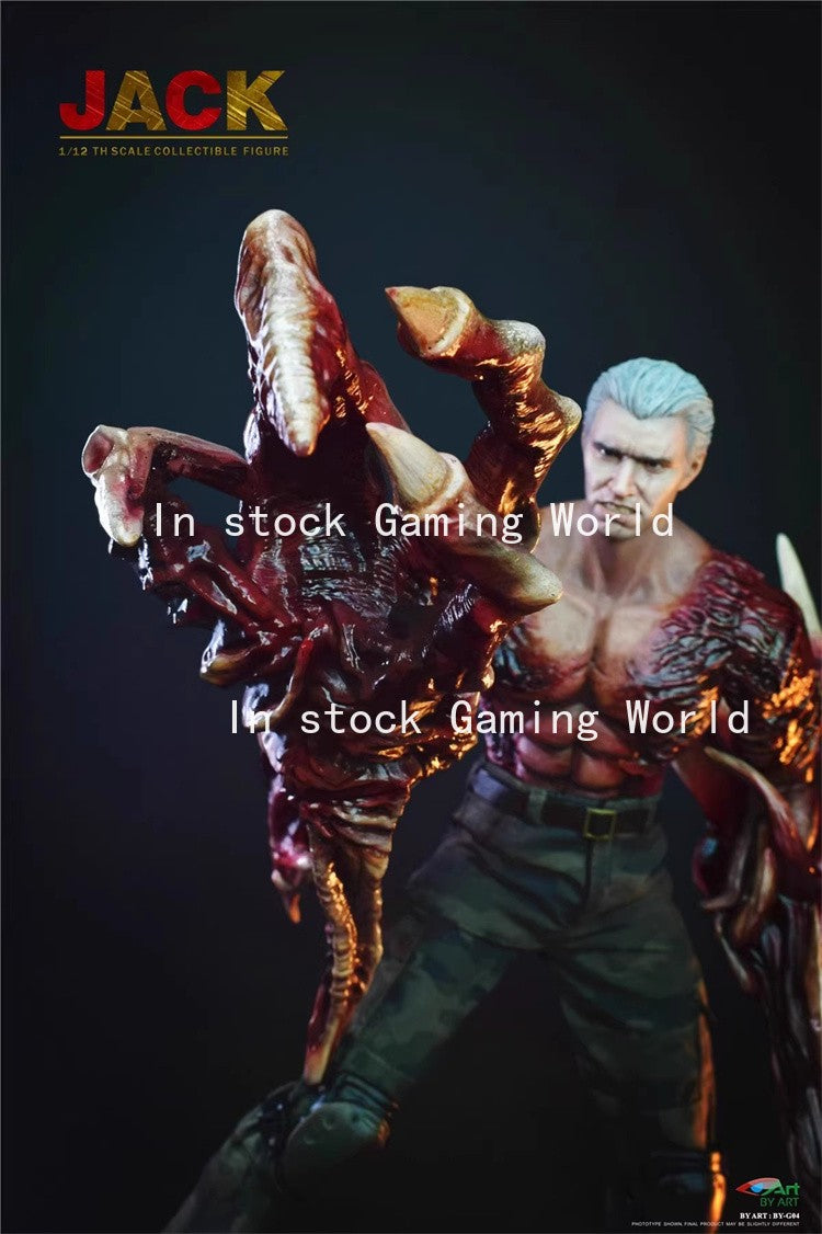 Em Estoque BY-ART 1/12 Resident Evil Jack Krauser Boneco de Ação BY-G04 Coleção de Brinquedos de Presente