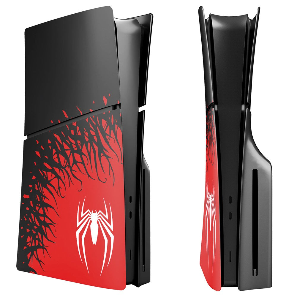 For P5 Pro/Slim Limited Edition Spider Faceplate Cover Compatible with P 5 PRO/Slim Disc Version Console Cover Accessories