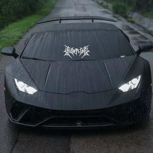 Nightlife Style, Gothic Sticker/black/white/versatile Style/Suitable for SUV Small Car Sunscreen Adhesive Watertight Car Sticker