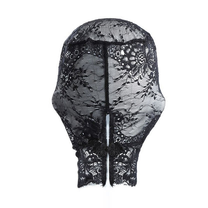 Sexy Lace Head Cover Full Face Halloween Eye Mask Cosplay Festival Party Mask Adult