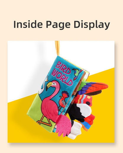 Baby Cloth Book Baby Toys 0-3 Year Old Infant Early Education Toys 6 Pages Cloth Book