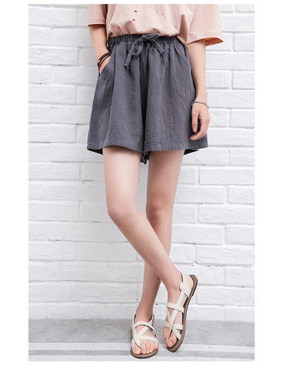 Summer Women Cotton Linen Shorts High Waist Shorts Short Pants Women Fashion Casual Sports Shorts Female S-3XL