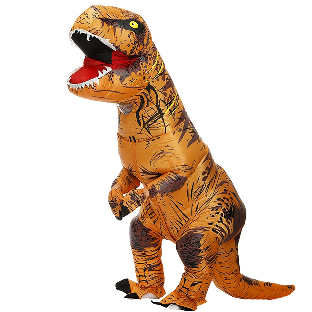 T-Rex Dinosaur Inflatable Costume Purim Halloween Party Cosplay Fancy Suits Mascot Cartoon Anime Dress for Adult