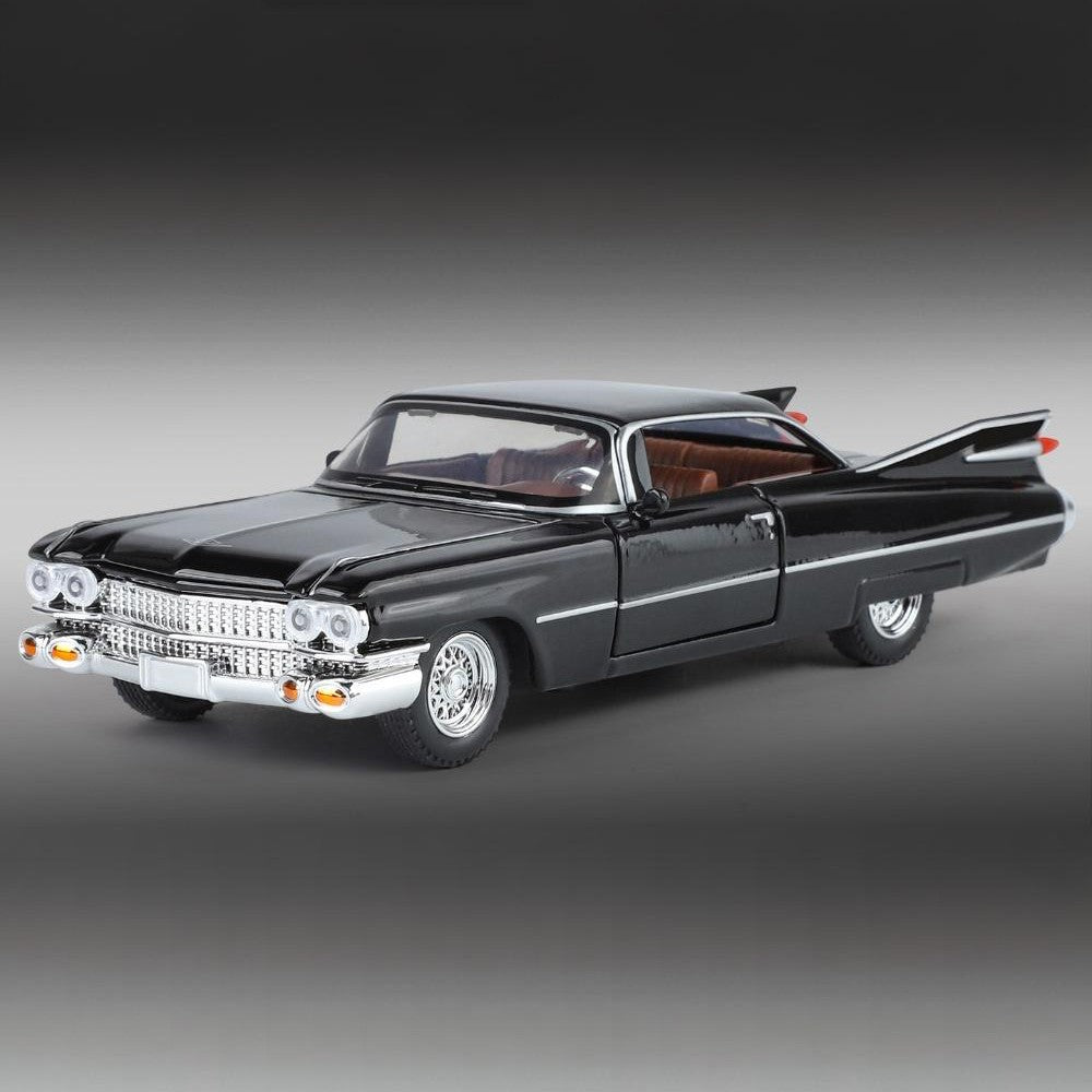 1:32 Cadillac Eldorado Biarritz Classic Retro Car Carro de Brinquedo em Metal Fundido com Som e Luz para Colecionar Puxar para Trás Hobby