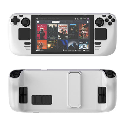 (Hot Stock) New Colorful Protective Case For Steam Deck OLed Game Console Protective Cover ,For Steam Deck Shell with Bracket