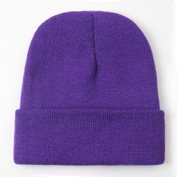Touca Sólida Unissex Outono Inverno, Mistura de Lã, Macia e Quente, Boné de Tricô Masculino Feminino, Gorro, Toucas de Esqui, 24 Cores