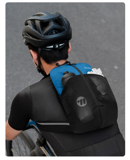 WEST BIKING Portable Lightweight Cycling Backpack Multi-Pocket Design Reflective Water Repellent Trekking Backpack Elastic Strap