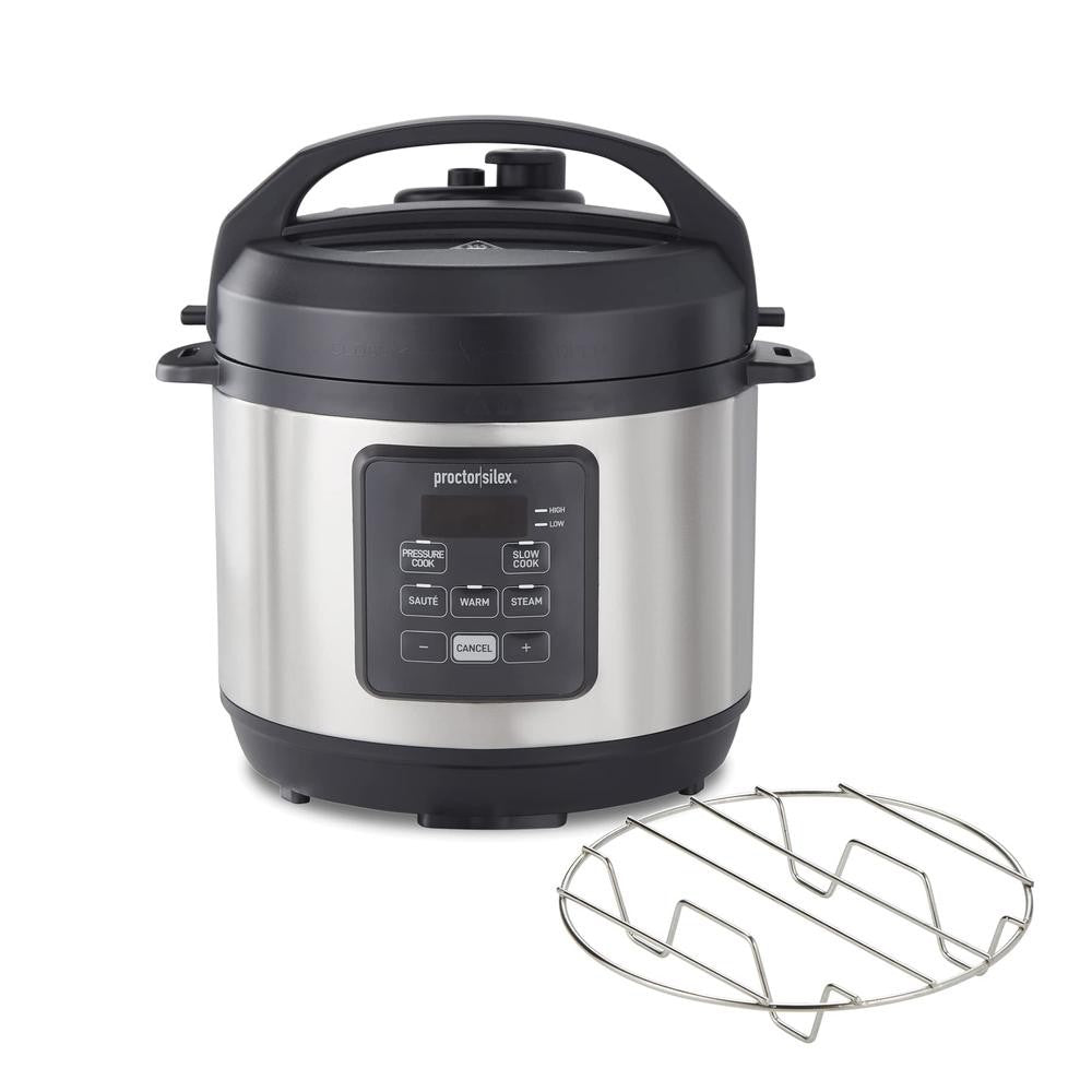 Panela de Pressão Elétrica 4 em 1 Multifuncional Cozimento Lento a Vapor Salteado Panela de Arroz Aço Inox Antiaderente 2,8 Litros Eletrodoméstico de Cozinha