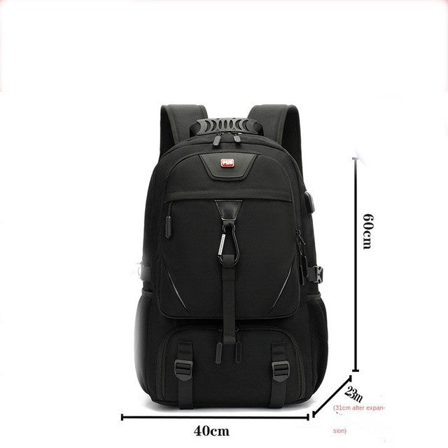 Mochila Masculina Unisex 50/60/80L Externa USB de Grande Capacidade para Viagem Mochila Esportiva para Trekking, Caminhada, Acampamento