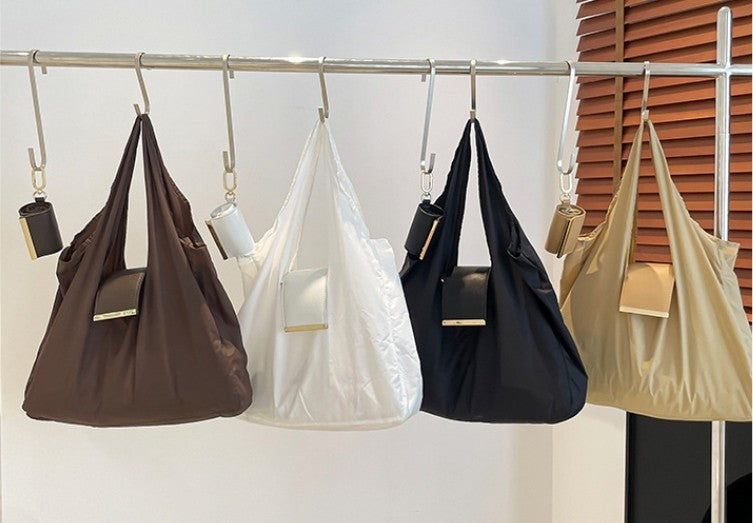 1PCS PU Polyester High Quality Hanging Bag for Shopping Large Capacity Foldable Portable Shopping Bag,Storage bag