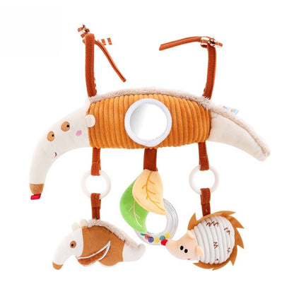 Brinquedos de Arco para Carrinho de Bebê, Brinquedo para Pendurar no Assento do Carro, Pelúcia Macia para Bebês com Som de Sinos de Vento, Bonecos para Bebês, Presente para Recém-Nascidos