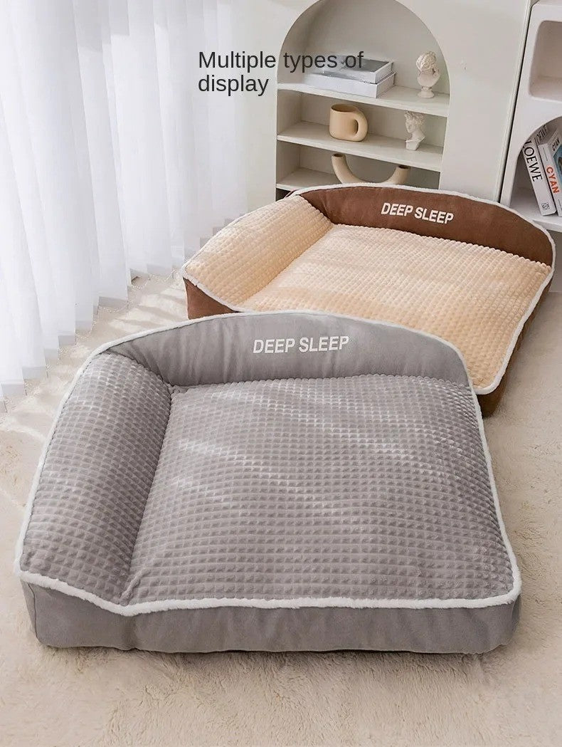 Cama de Cachorro Pequeno para Inverno Pet Sofá Quente Cesta de Halloween Tapete Médio Almofadas Almofada Grande Acessórios para Filhotes Cama para Cães Grandes