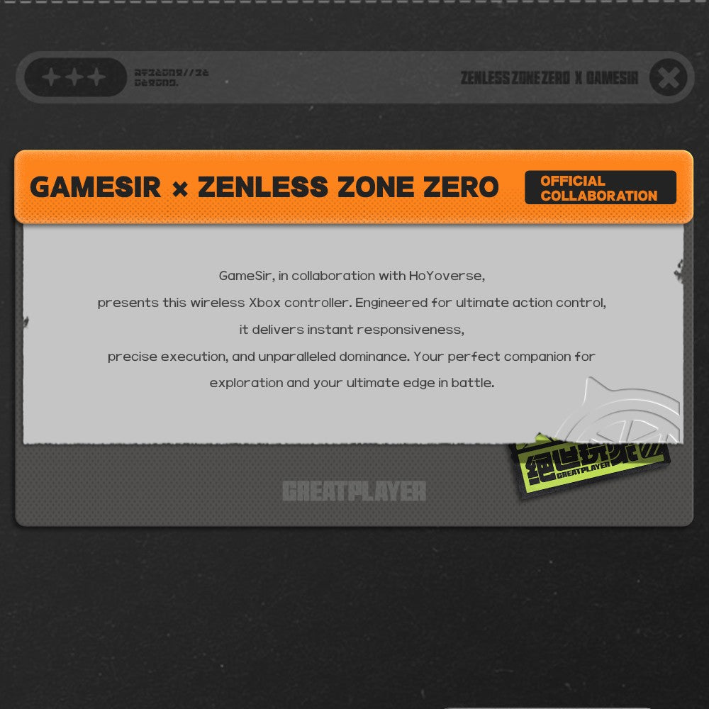 GameSir G7 Pro Zenless Zone Zero Wireless Xbox Game Controller – Charging Dock, TMR Joytick, Hall Effect Trigger, Gyroscope