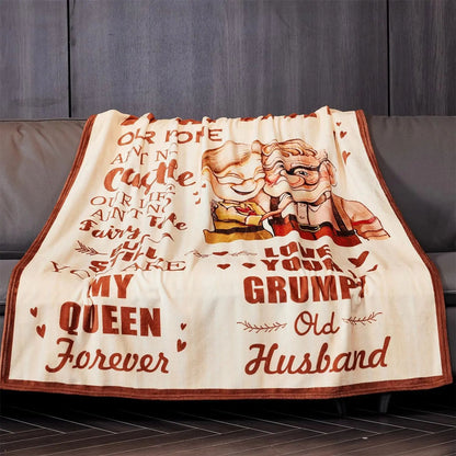 [SummerVibes] CLASSIC Wife Blanket Gifts for Wife on Mothers Day To My Wife Soft Throw Blanket Christmas Birthday Present for Wife From Husband Romantic Gifts for Her,All-Season Universal Blanket