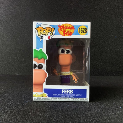 Funko Pop Oficial Genuíno Phineas E Ferb Boneco de Ação Modelo #1628 #1629 Escultura de Vinil Bonecos Edição Limitada Coleção de Fãs